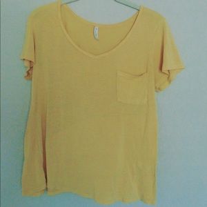 Yellow v neck